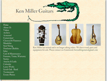 Tablet Screenshot of kenmillerguitars.com